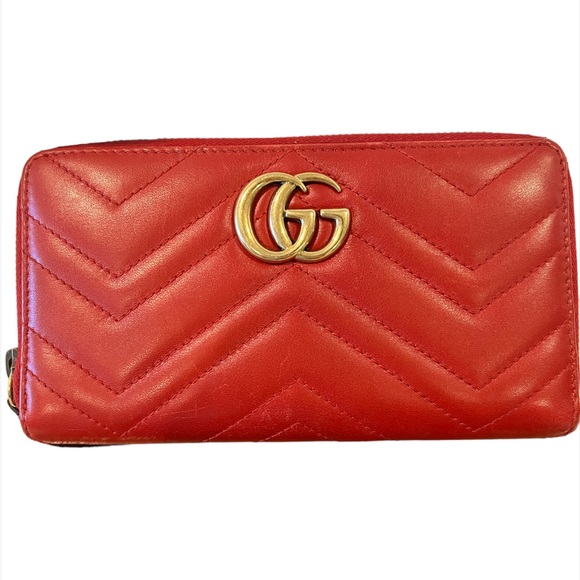 Authentic Gucci Marmot Zip Around Wallet - Picture 3 of 10